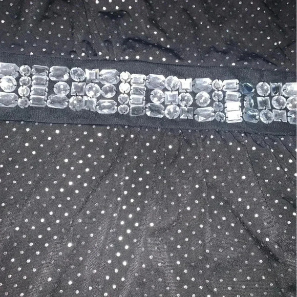 Vintage y2k rhinestone babydoll blouse - Picture 2 of 4